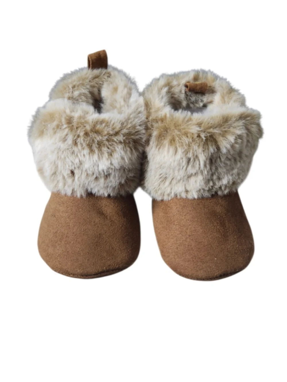 First Steps by Stepping Stones Infant Faux Fur Boots (Size 6-9M)